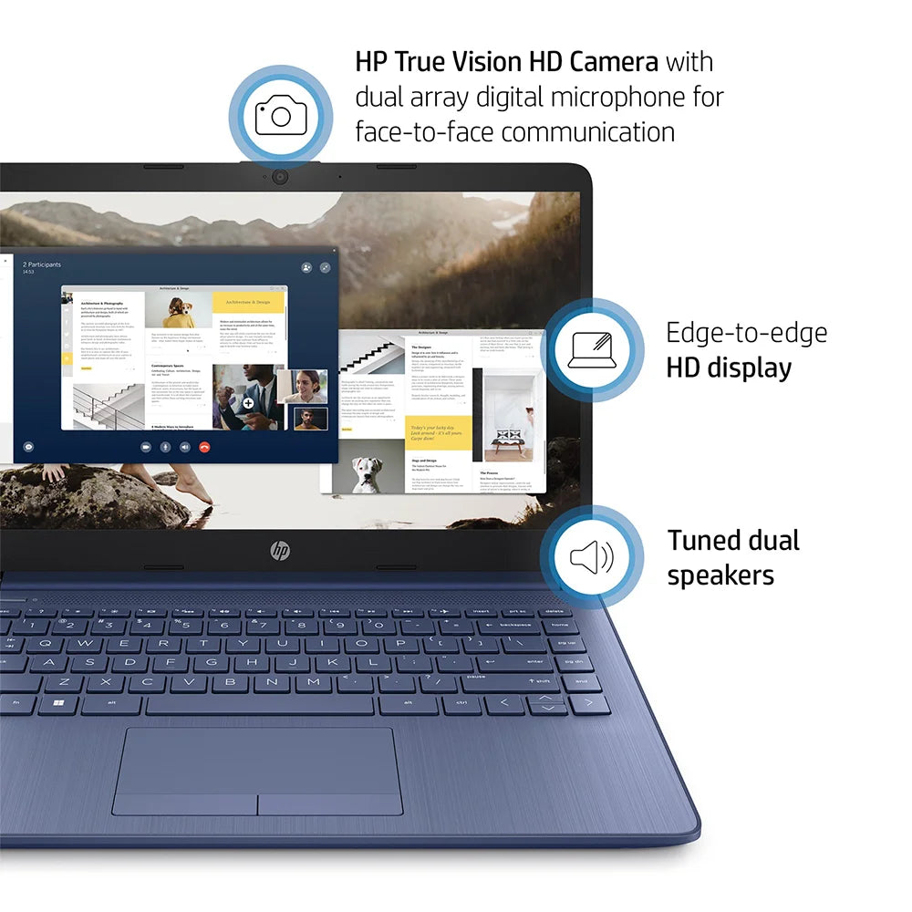 HP Newest 14" Business Laptop,Ultral Light Laptop,Intel Celeron N4120,16GB RAM,64GB eMMC,1 Year Office 365,Win 11 S,Royal Blue