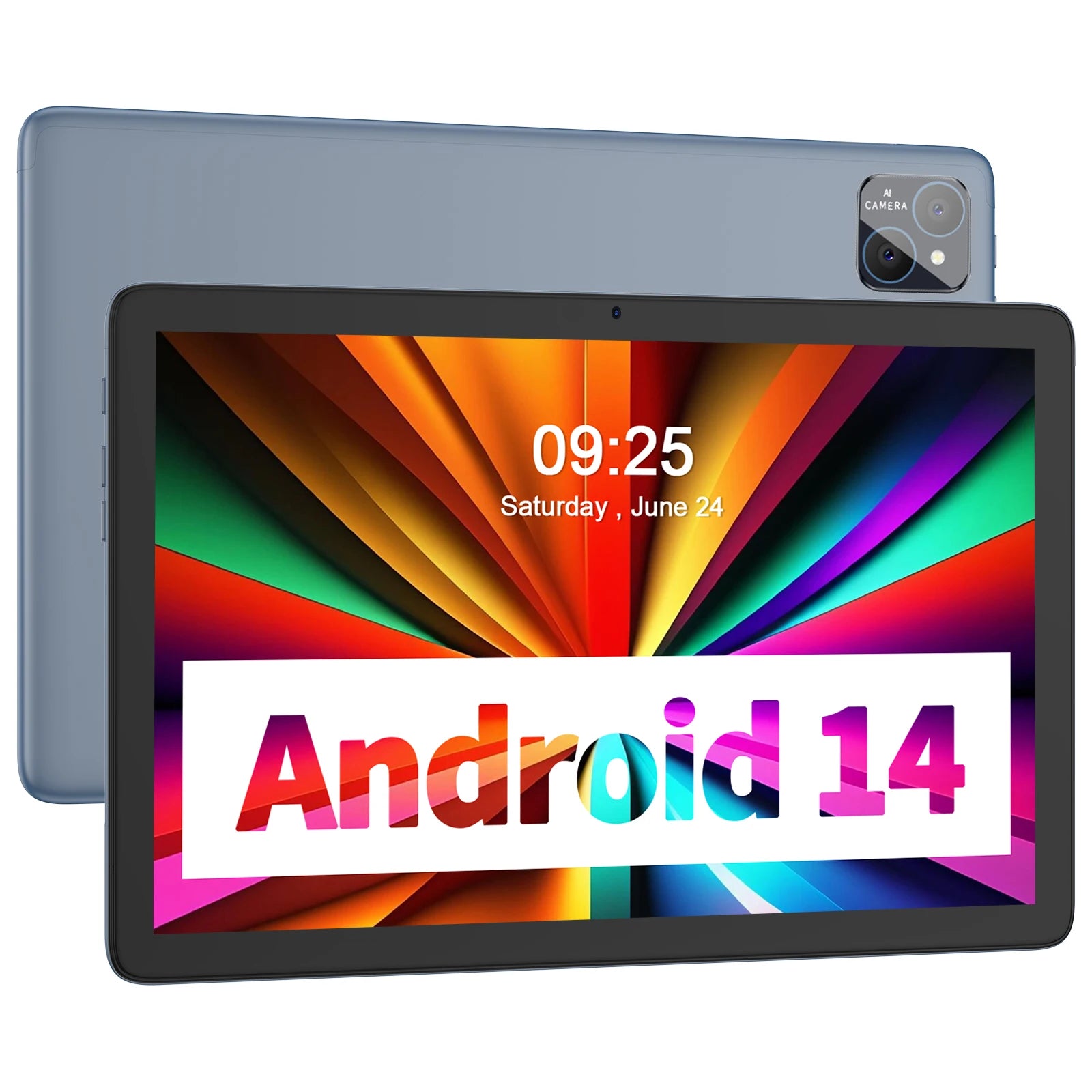 PRITOM TAB11 Android 15 Tablet 10 Inch, 8GB(4+4 Expand) RAM + 128GB ROM, Octa Core, 5G WiFi, with Keyboard, Mouse, Case