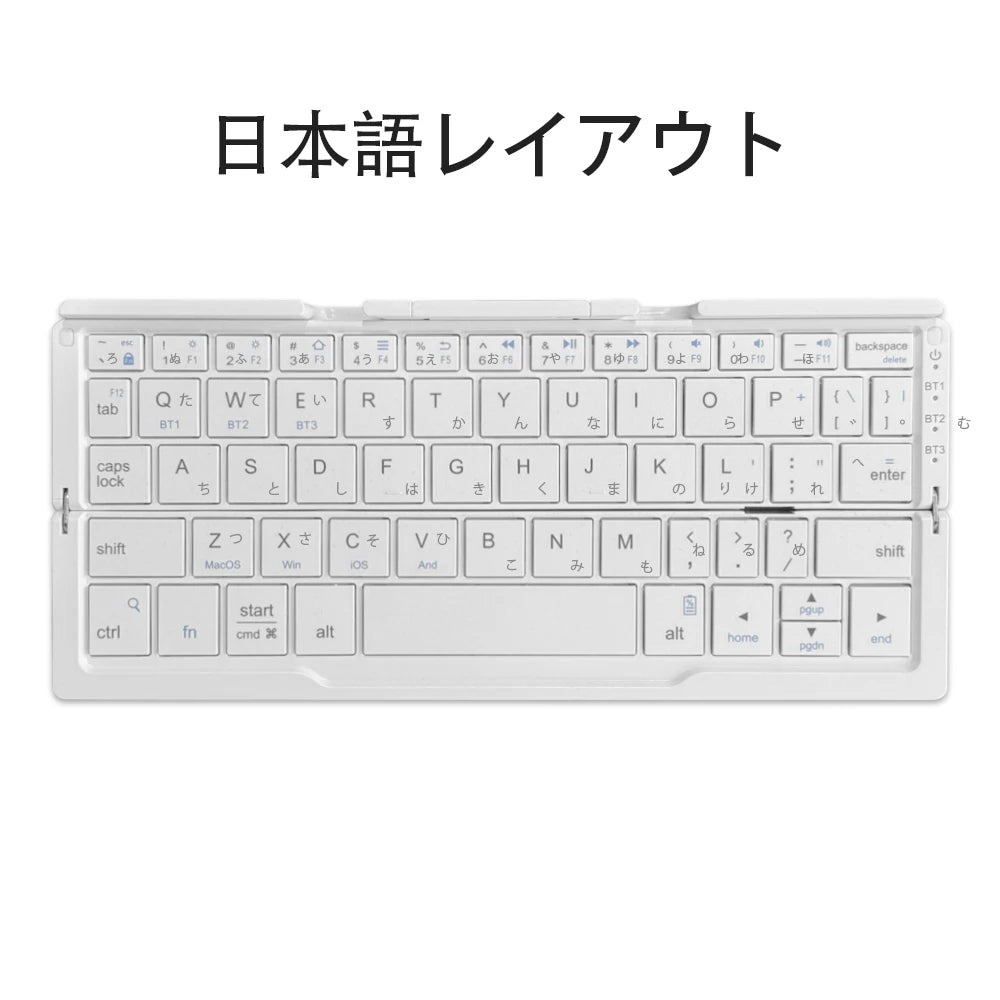 New Mini Folding Bluetooth Keyboard Wireles Keypad Support3 Devices With Stand Rechargeable for Phone Tablet Portuguese Keyboard