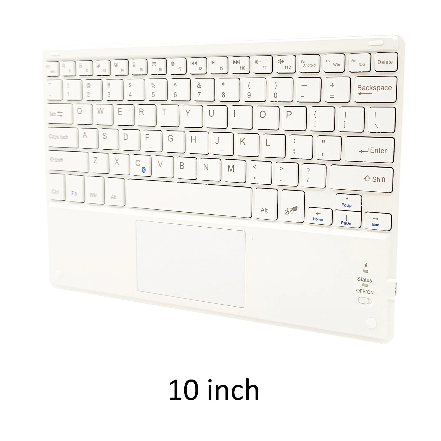 Touchpad Wireless Bluetooth Keyboard With Leather Case for iPad Tablet Phone Universal Portable Mini Wireless Bluetooth Keyboard