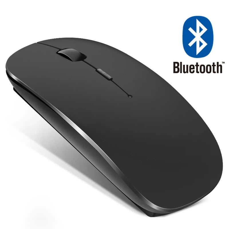 Wireless Bluetooth Mouse 2.4GHz Dual Modes RGB Rechargable Quiet Slim Wireless Mice Compatible For PC iPad Laptop PC Computer