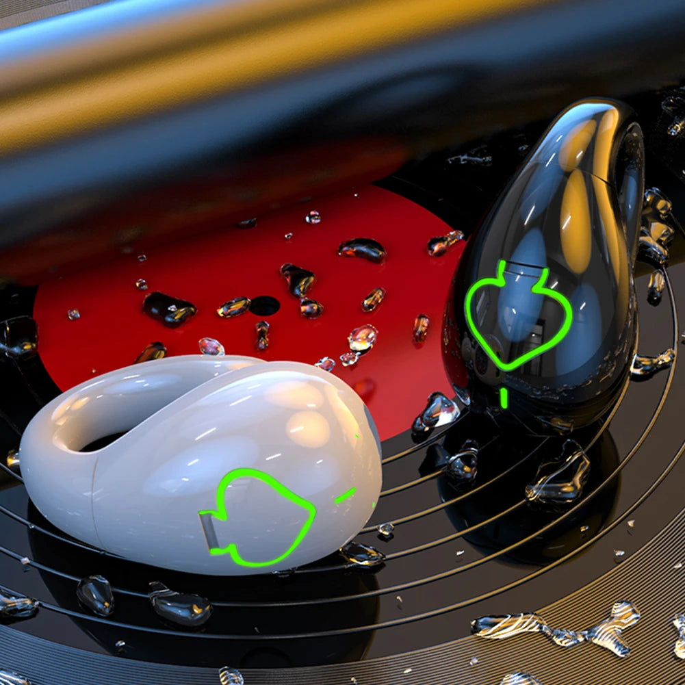 AX11 Bone Conduction Wireless Headphones IPX5 Waterproof Single Ear Clip Earphones Bluetooth Sport Gamer Headset With Mic Earbud