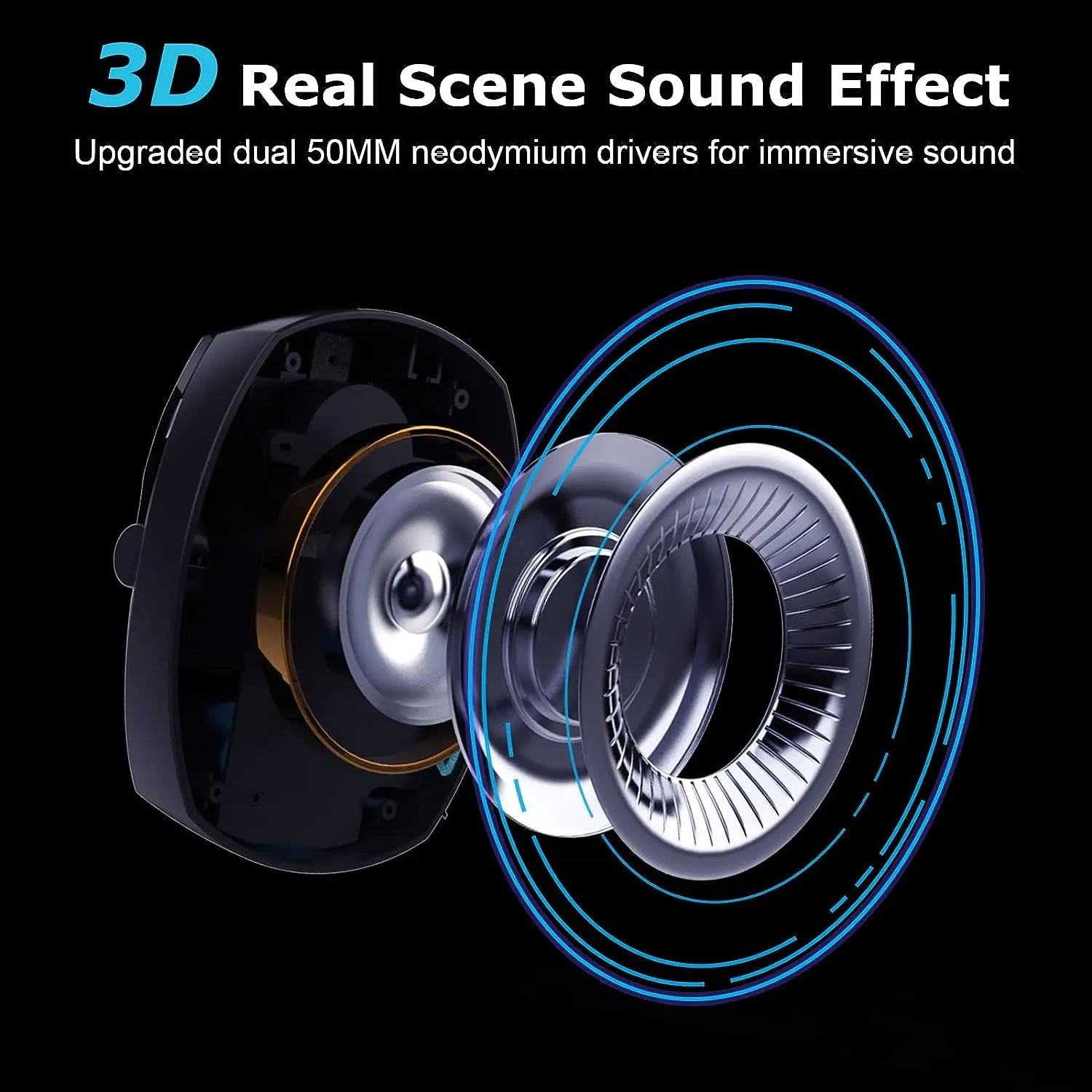 Gaming Headset with Detachable Noise Cancelling Microphone,2.4G Bluetooth-USB-3.5mm Wired Jack 3 Modes for Multi-device