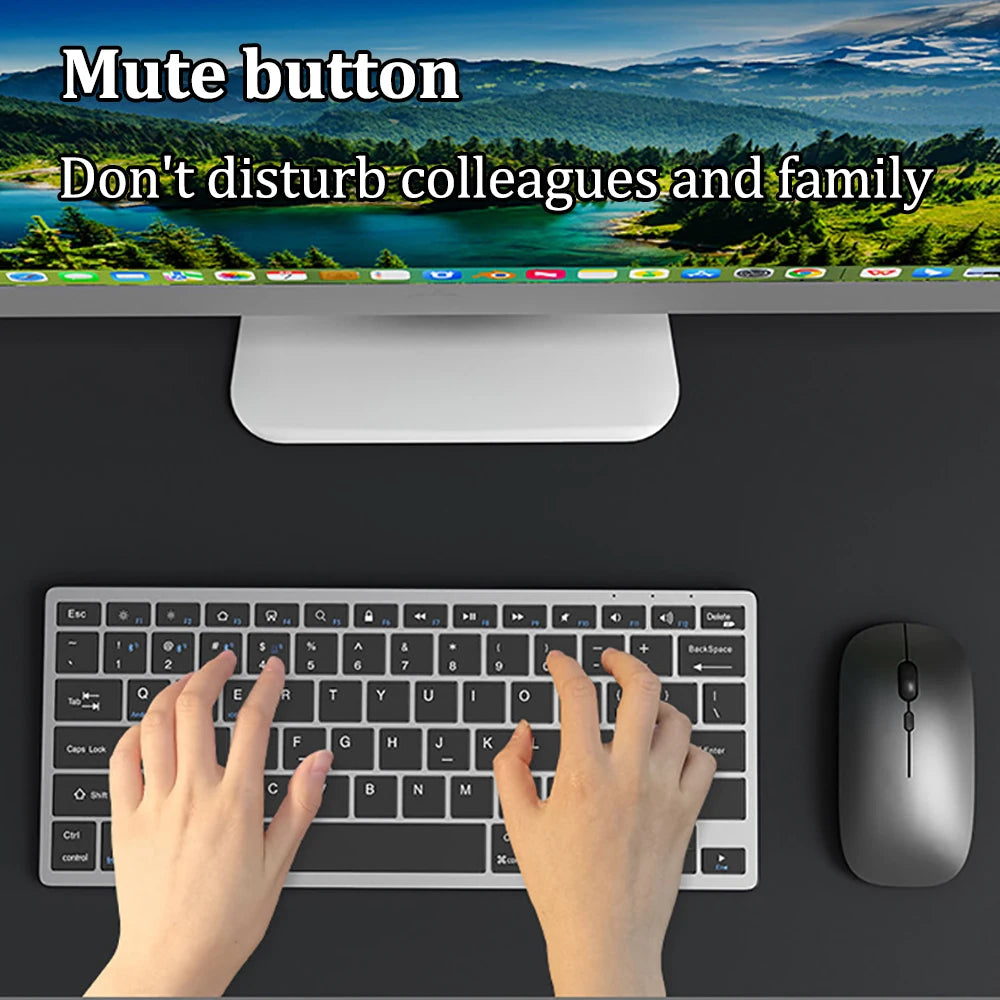 Dual-mode 2.4G Wireless Keyboard Dual Bluetooth 5.0 Keyboard 102 Keys Rechargeable Keyboard For MacBook Tablet PC Accessories