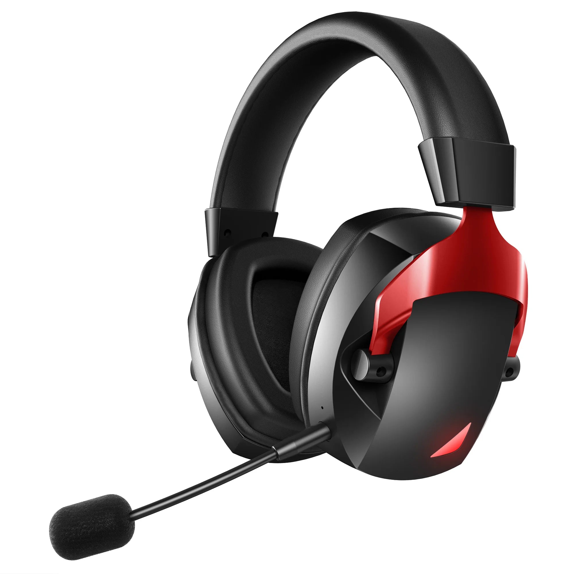 Gaming Headset with Detachable Noise Cancelling Microphone,2.4G Bluetooth-USB-3.5mm Wired Jack 3 Modes for Multi-device