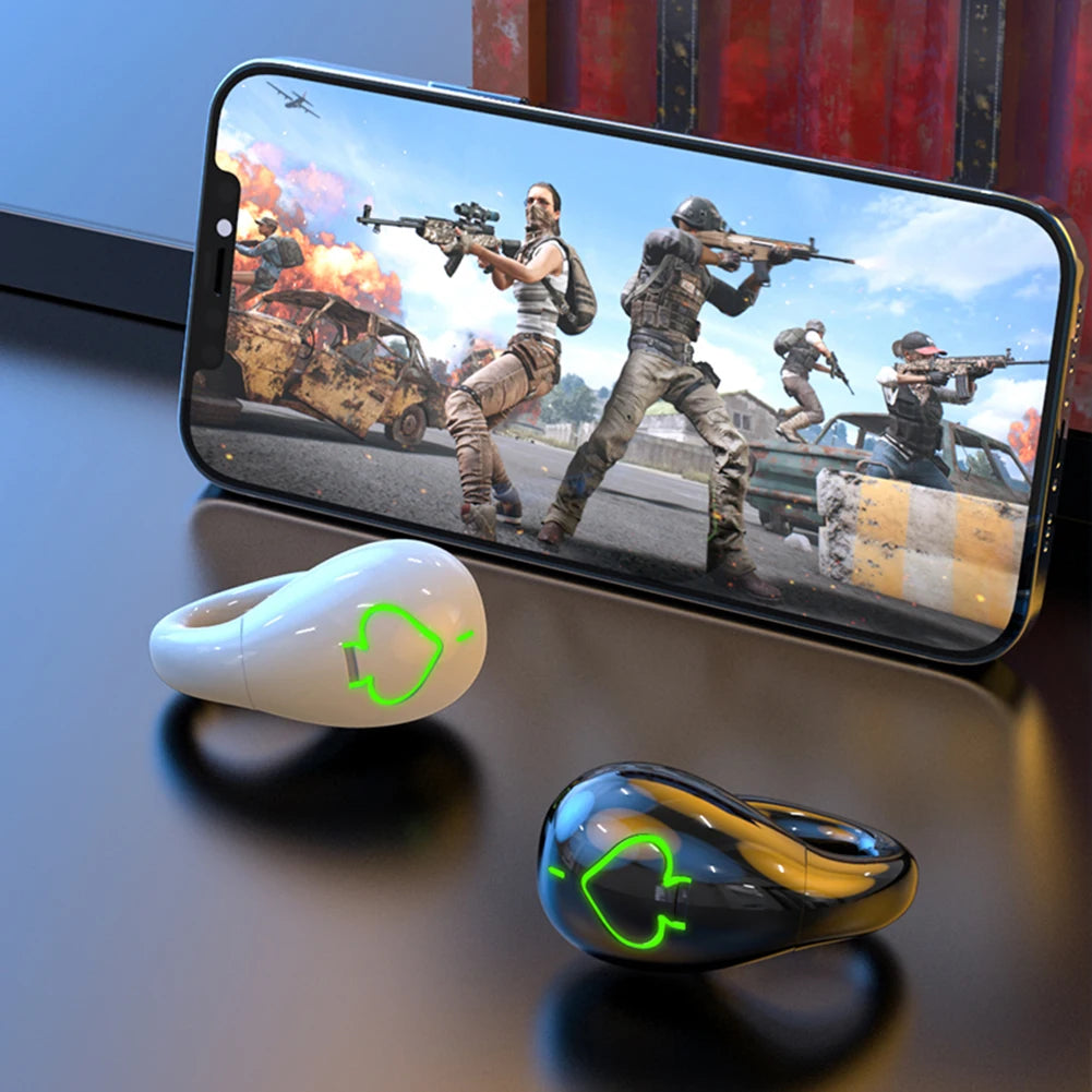 AX11 Bone Conduction Wireless Headphones IPX5 Waterproof Single Ear Clip Earphones Bluetooth Sport Gamer Headset With Mic Earbud