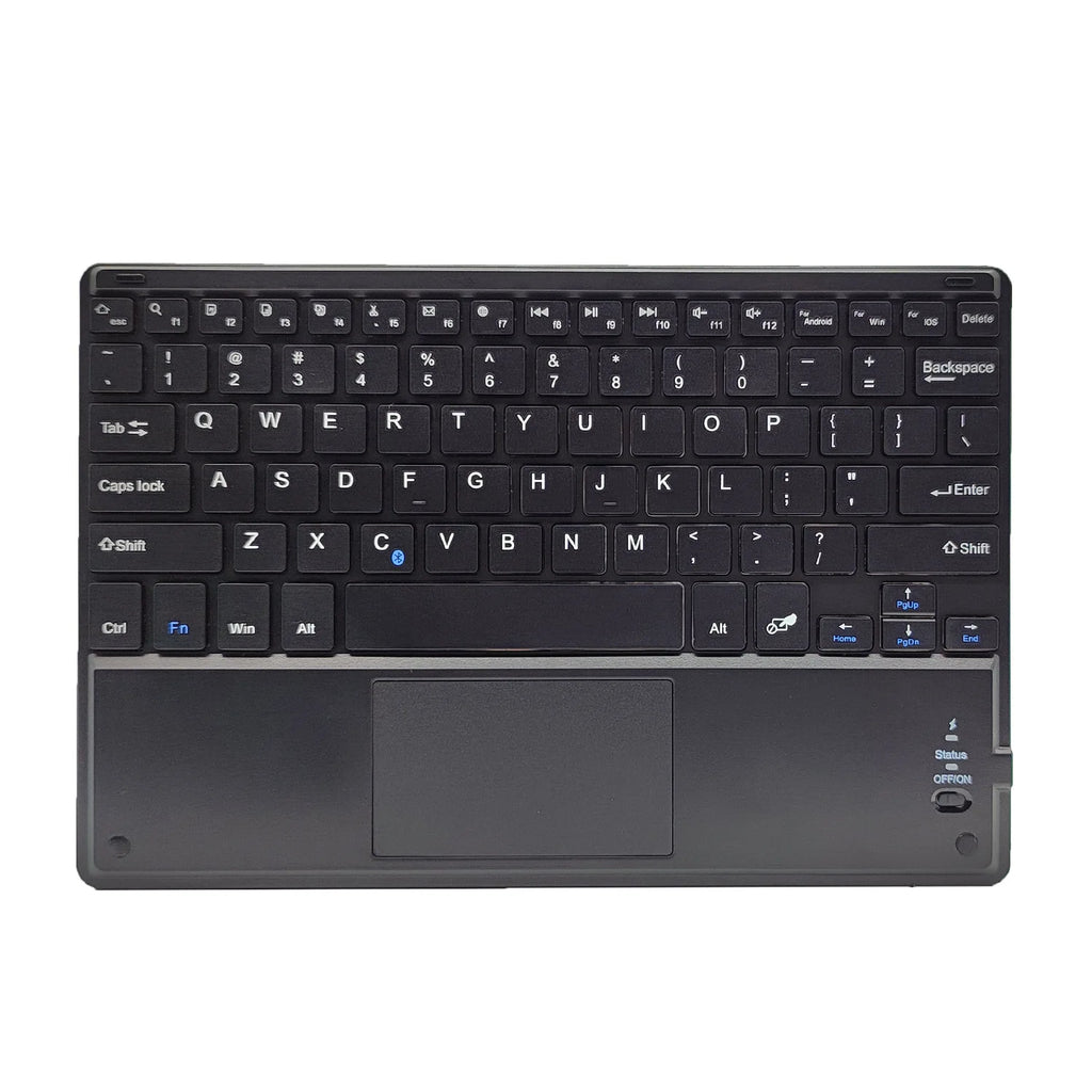 Touchpad Wireless Bluetooth Keyboard With Leather Case for iPad Tablet Phone Universal Portable Mini Wireless Bluetooth Keyboard