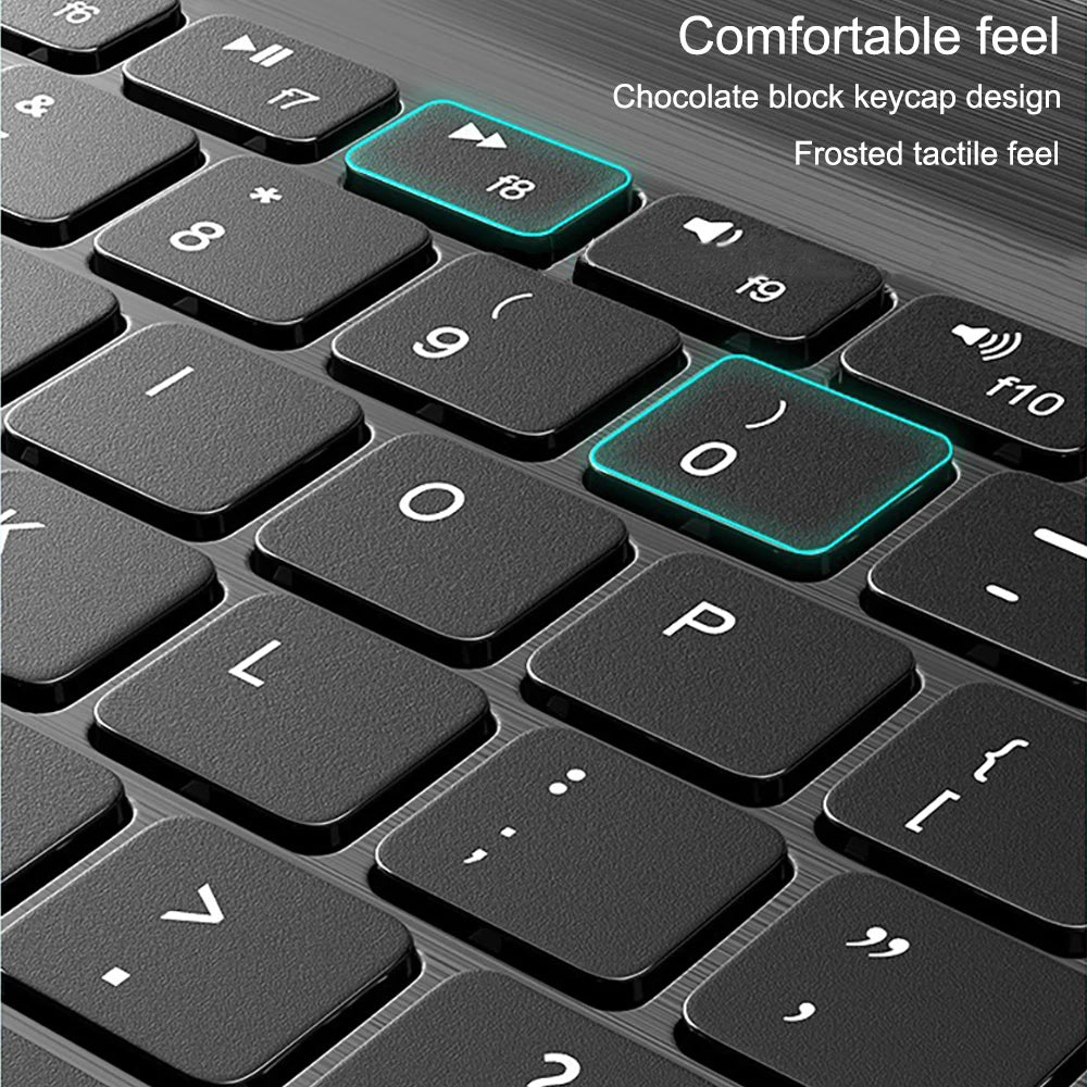 Touchpad Wireless Bluetooth Keyboard With Leather Case for iPad Tablet Phone Universal Portable Mini Wireless Bluetooth Keyboard