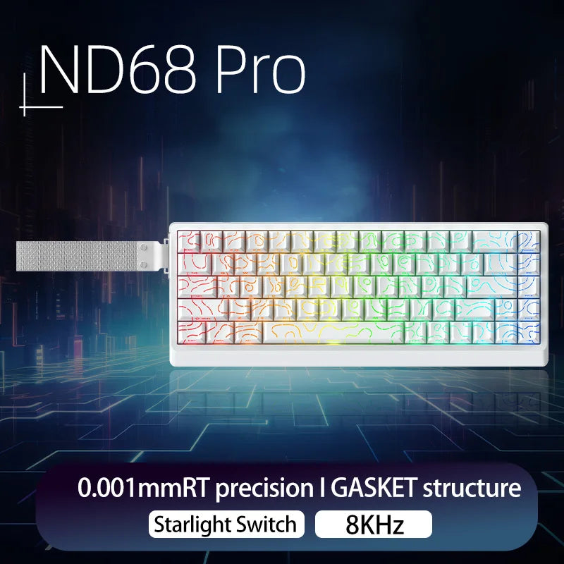 IROK ND63 MAX/ULTRA/ND68 Pro 0.001mm Rapid Trigg 8000HZ SOCD/RS Mechanical Keyboard with magnetic switch Gaming Keyboad 63/68key