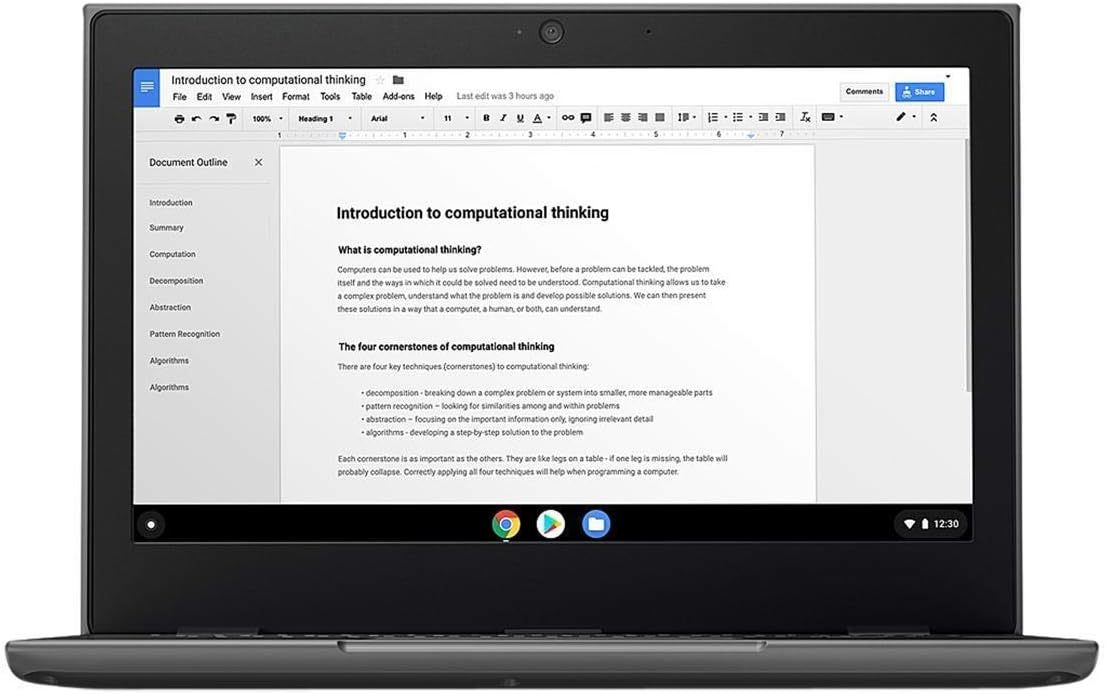 Lenovo 100e 2nd Gen 11.6" Chromebook MediaTek M8173C 4GB Ram 32GB eMMC